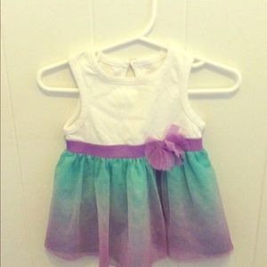 Dress with tulle bottom